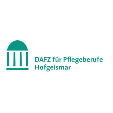 Logo des DAZF für Pflegeberufe Hofgeismar, stilisierte Säule mit Schriftzug.